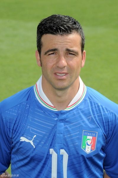 Tiền đạo Antonio Di Natale - chân sút có thành tích tốt nhất trong đội hình Italia dự EURO 2012 (10 bàn/36trận)